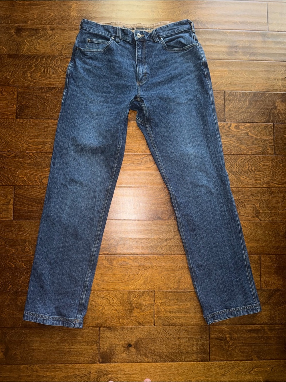 Duluth Trading Co Jeans Mens 36x36 (35x35)  Blue Relaxed Fit Ballroom Jean